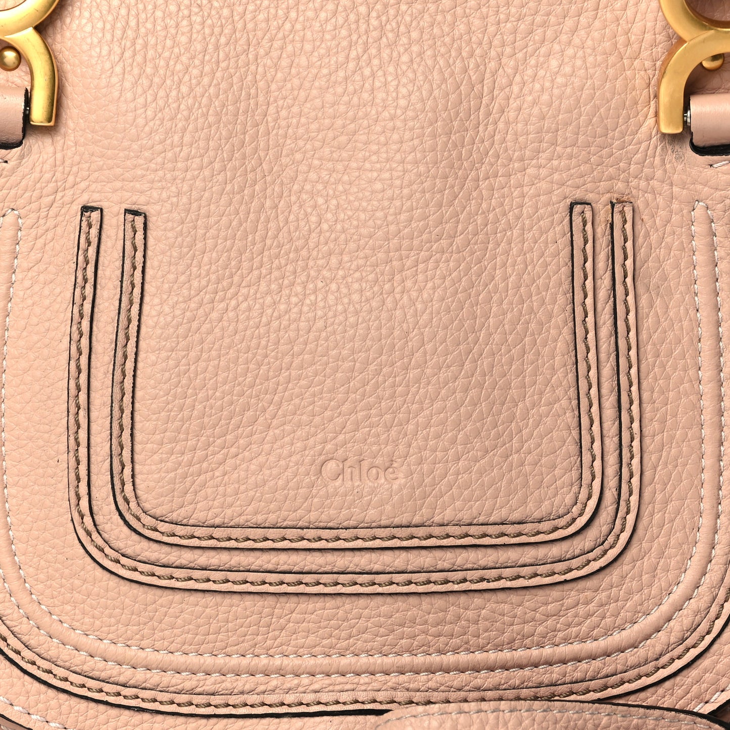 Calfskin Small Marcie Satchel Pale Pink