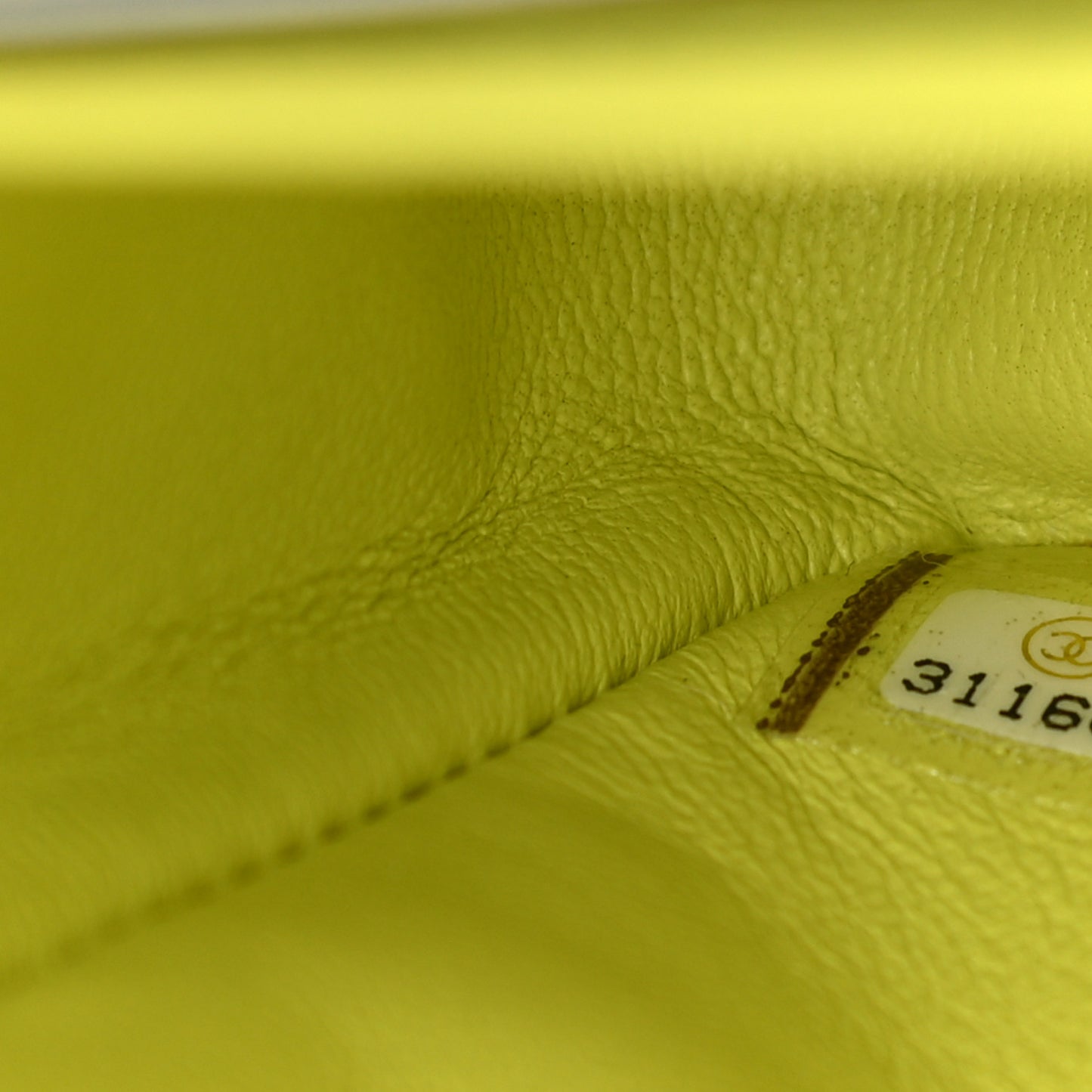 Lambskin Quilted Medium Double Flap Yellow