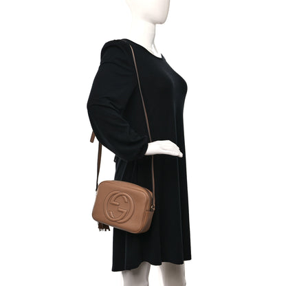 Gucci Pebbled Calfskin Small Soho Disco Bag Camelia 2 of 9