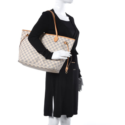 Louis Vuitton Damier Azur Neverfull MM 26 of 36