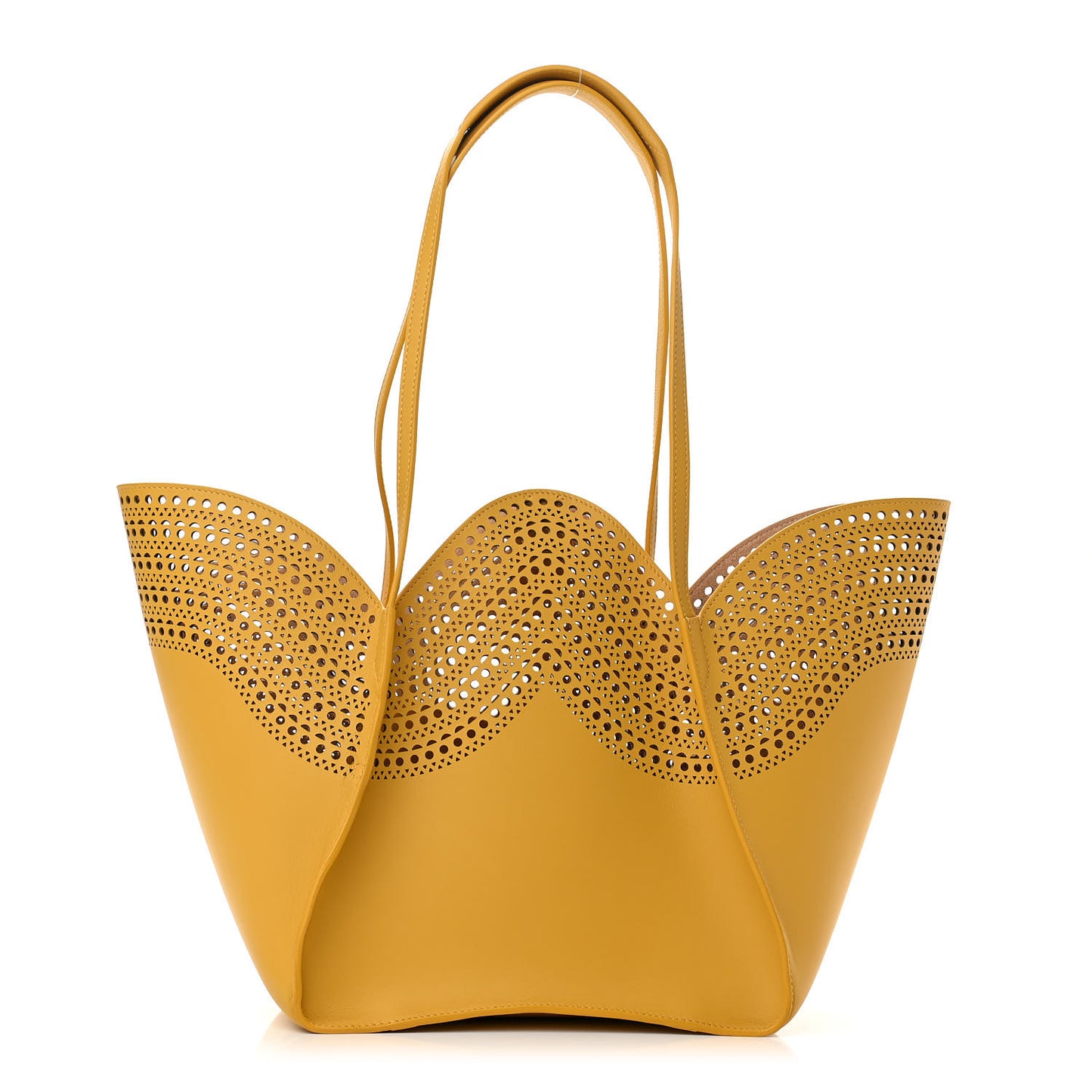 Calfskin Vienne Lili 22 Tote Jaune Safran