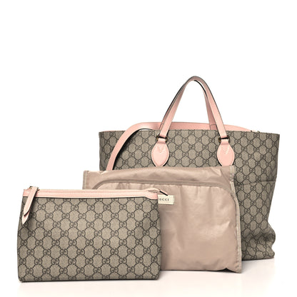 Gucci Soft GG Supreme Monogram Diaper Bag Pink 3 of 12