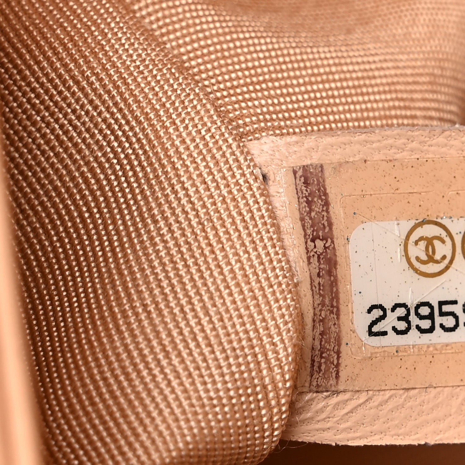 Chanel Calfskin Chevron Quilted Medium Braided Boy Flap Beige 6 of 15