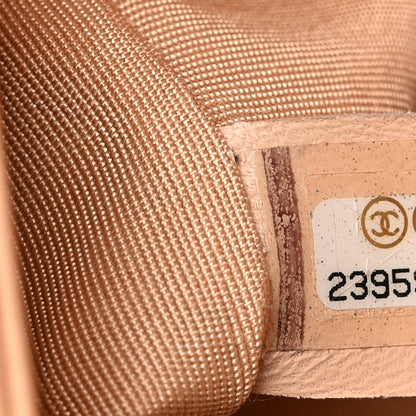 Chanel Calfskin Chevron Quilted Medium Braided Boy Flap Beige 6 of 15