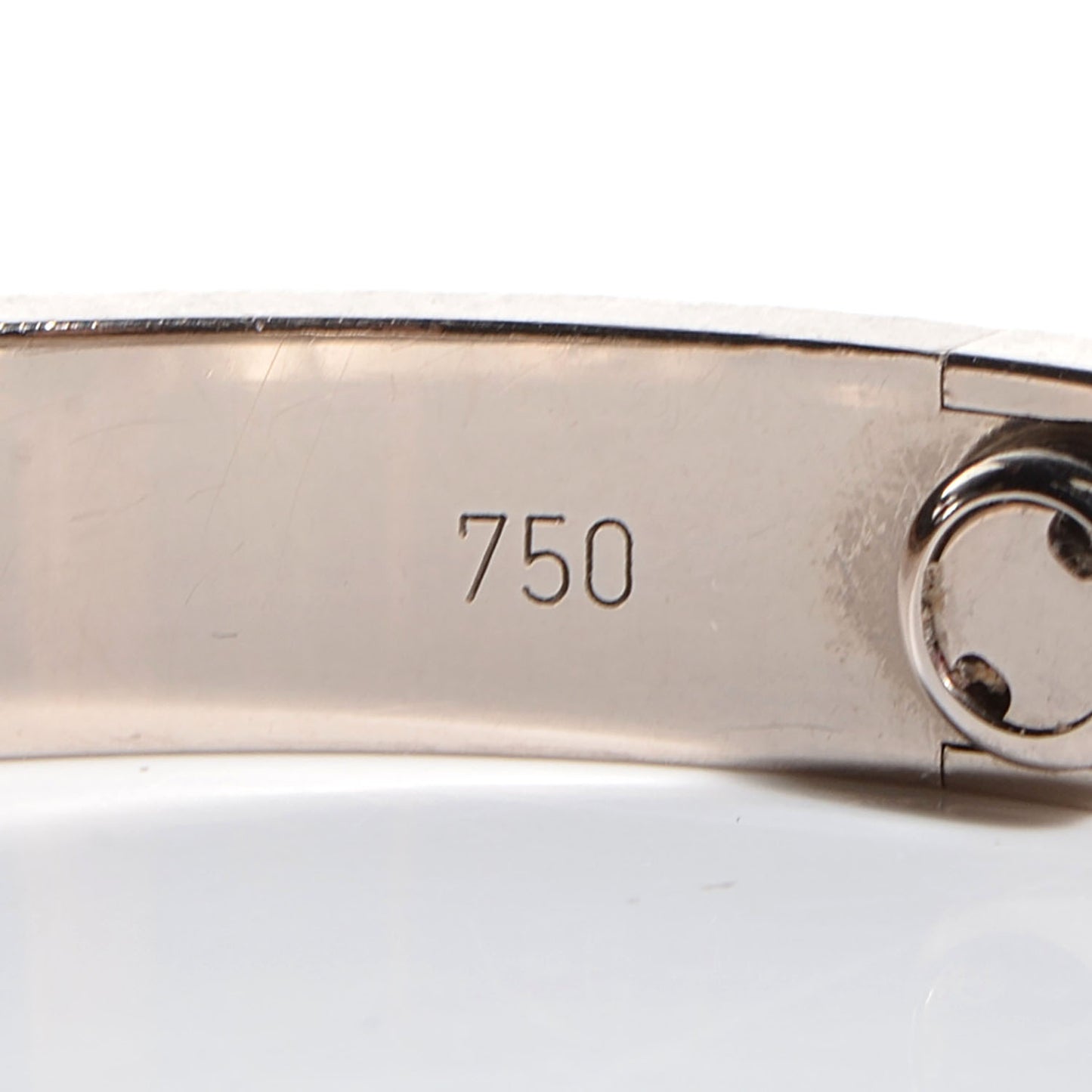 18K White Gold LOVE Bracelet 16