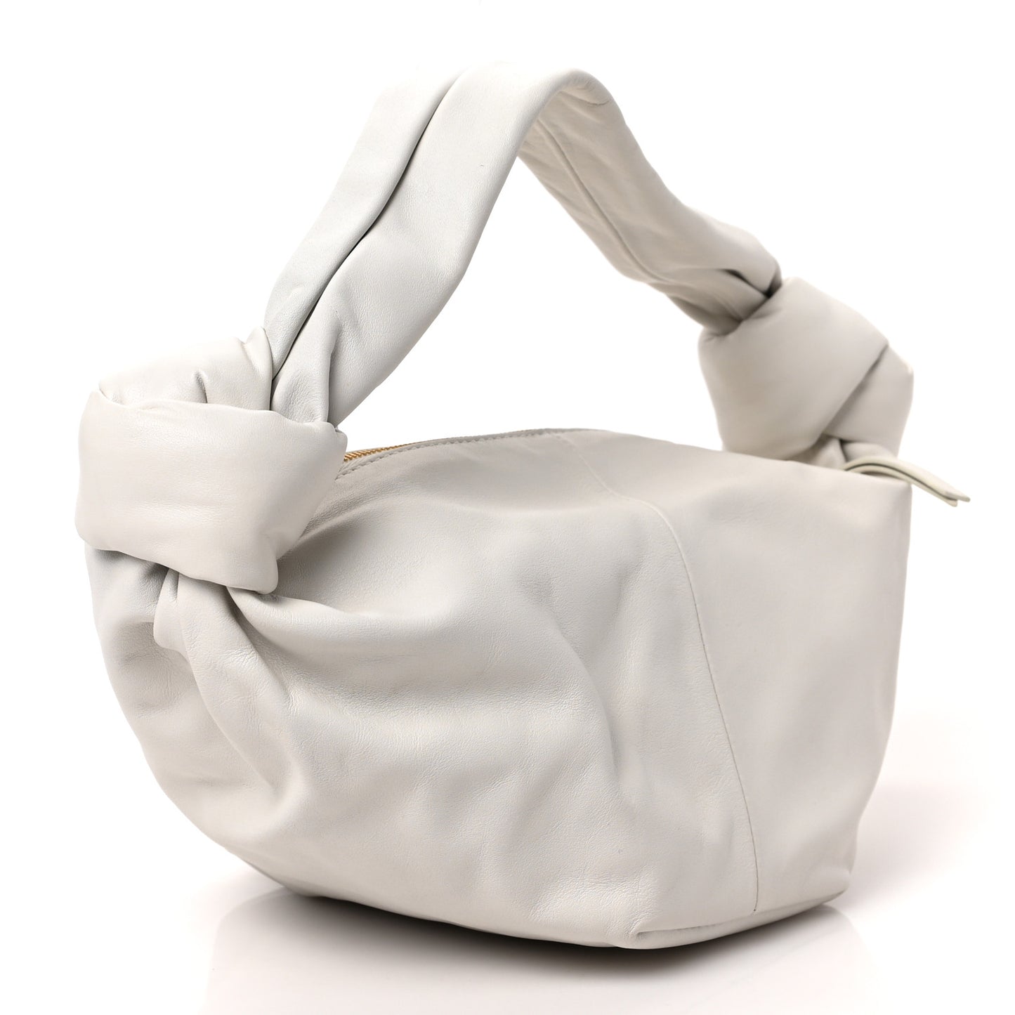 Calfskin Mini Double Knot Bag White