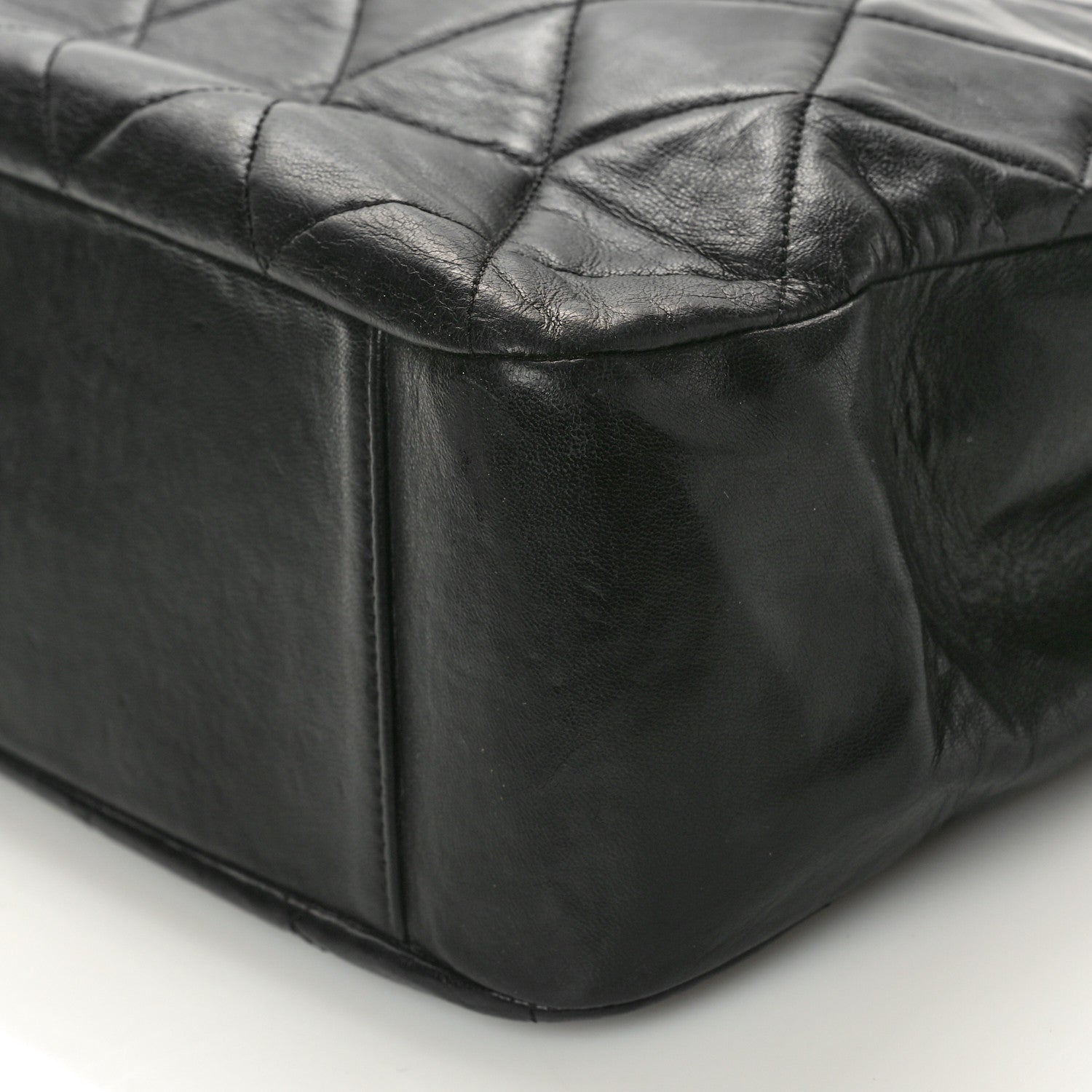 Chanel Lambskin Quilted Shoulder Bag Black 10 of 11