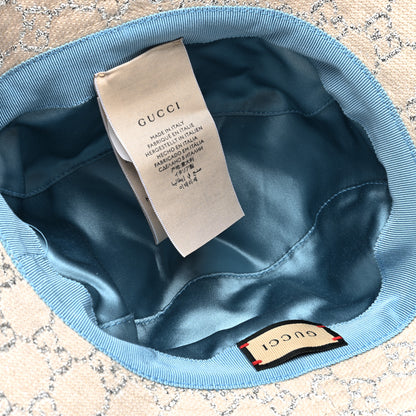 Gucci Canvas Lame GG Monogram Bucket Hat S Silver 6 of 7