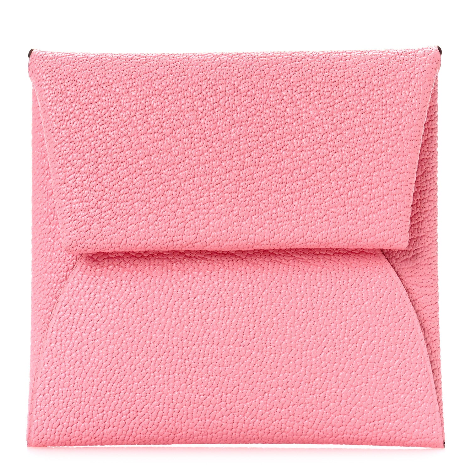 Hermes Chevre Mysore Verso Bastia Coin Purse Rose Confetti Brique 1 of 9