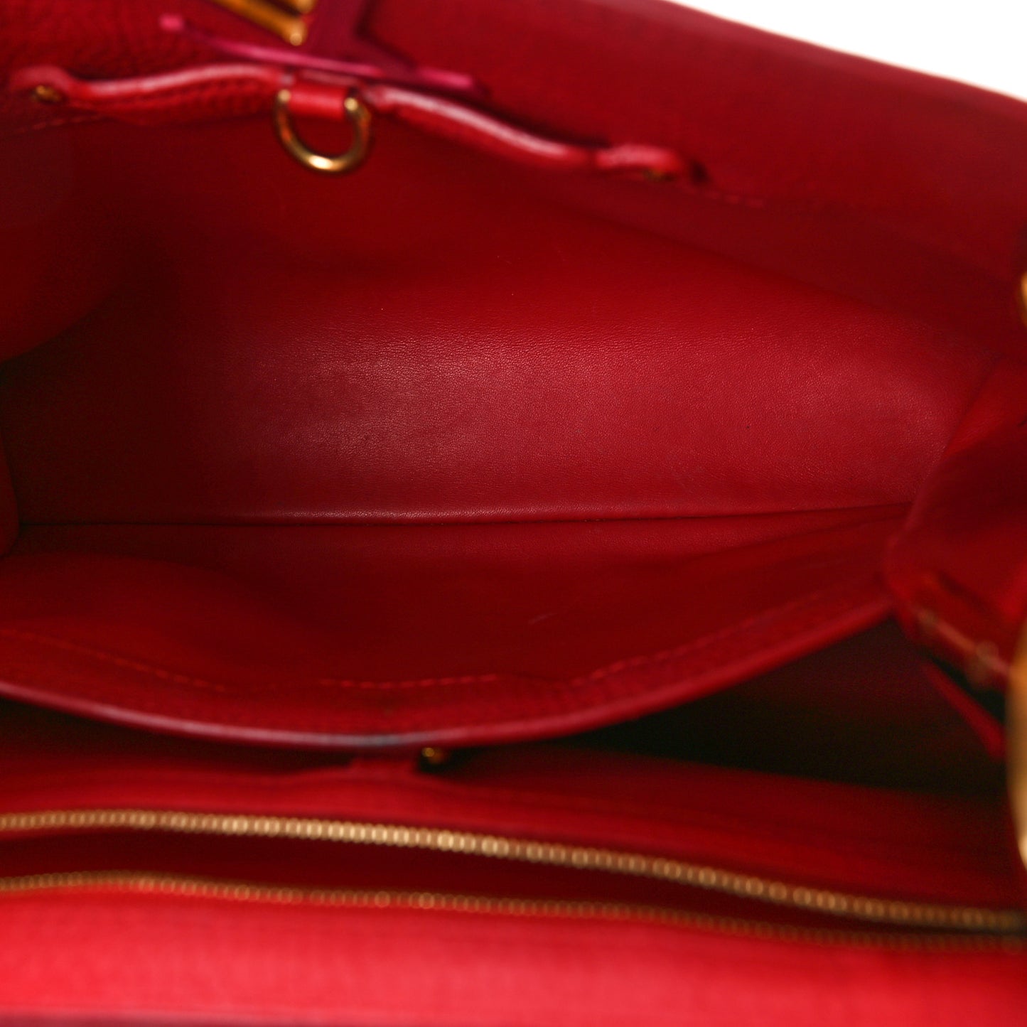 Taurillon Multicolor Capucines PM Rouge Carmine