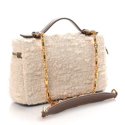 Loro Piana Boucle Wool L19 Extra Pocket Pouch White Fossil 3 of 8