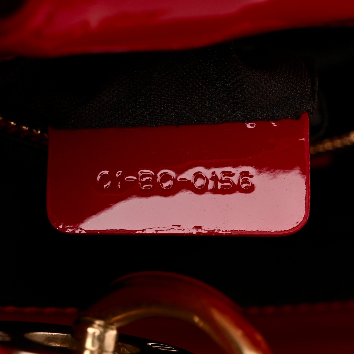 Christian Dior Patent Cannage Mini Lady Dior Red 7 of 10