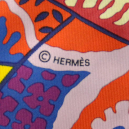 Hermes Silk Fleurs d Indiennes Shawl GM 140 8 of 11