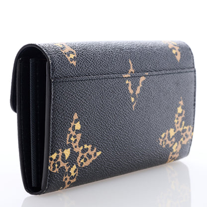 Louis Vuitton Monogram Giant Jungle Sarah Wallet Black 3 of 6