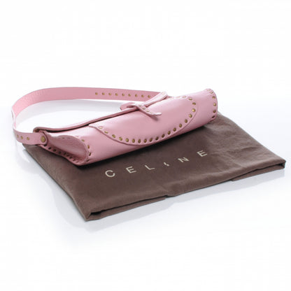 Celine Leather Studded Shoulder Bag Pink 4 of 8