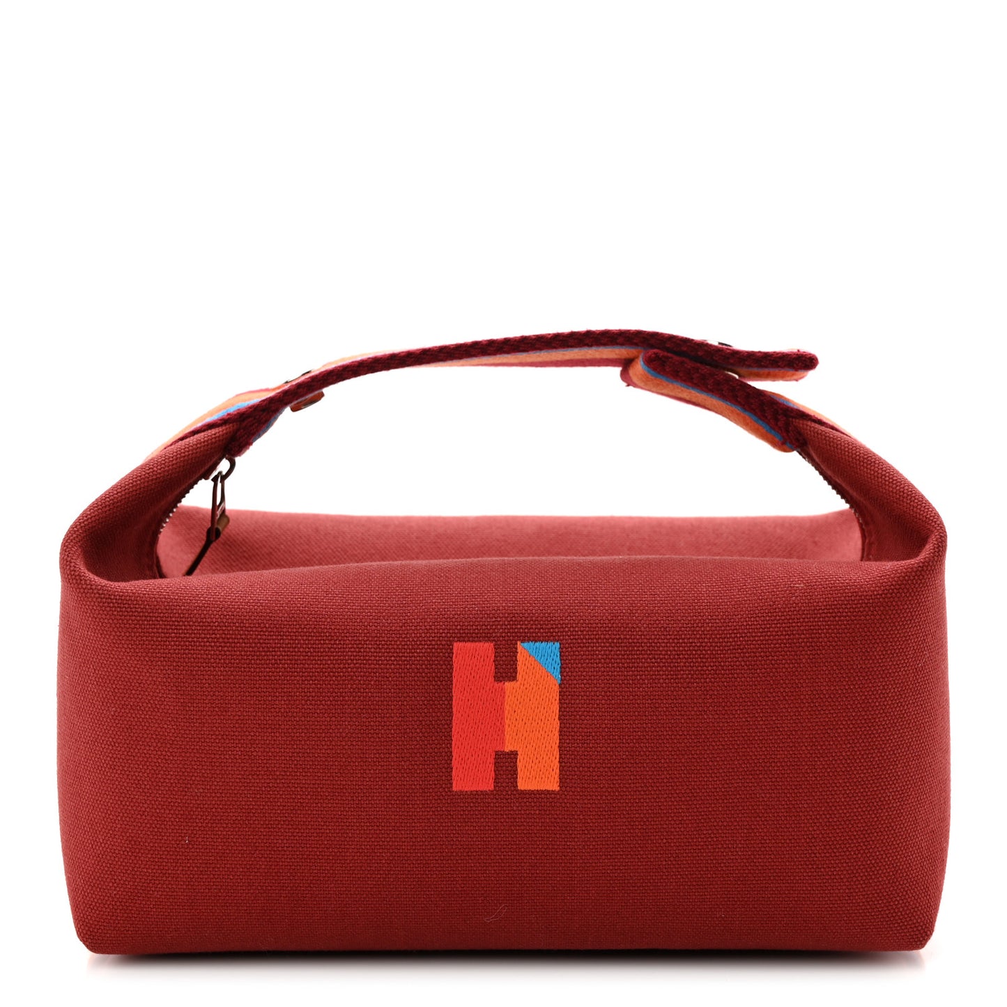 Cotton Canvas H Pavillon Small Bride-A-Brac Pouch Rouge H