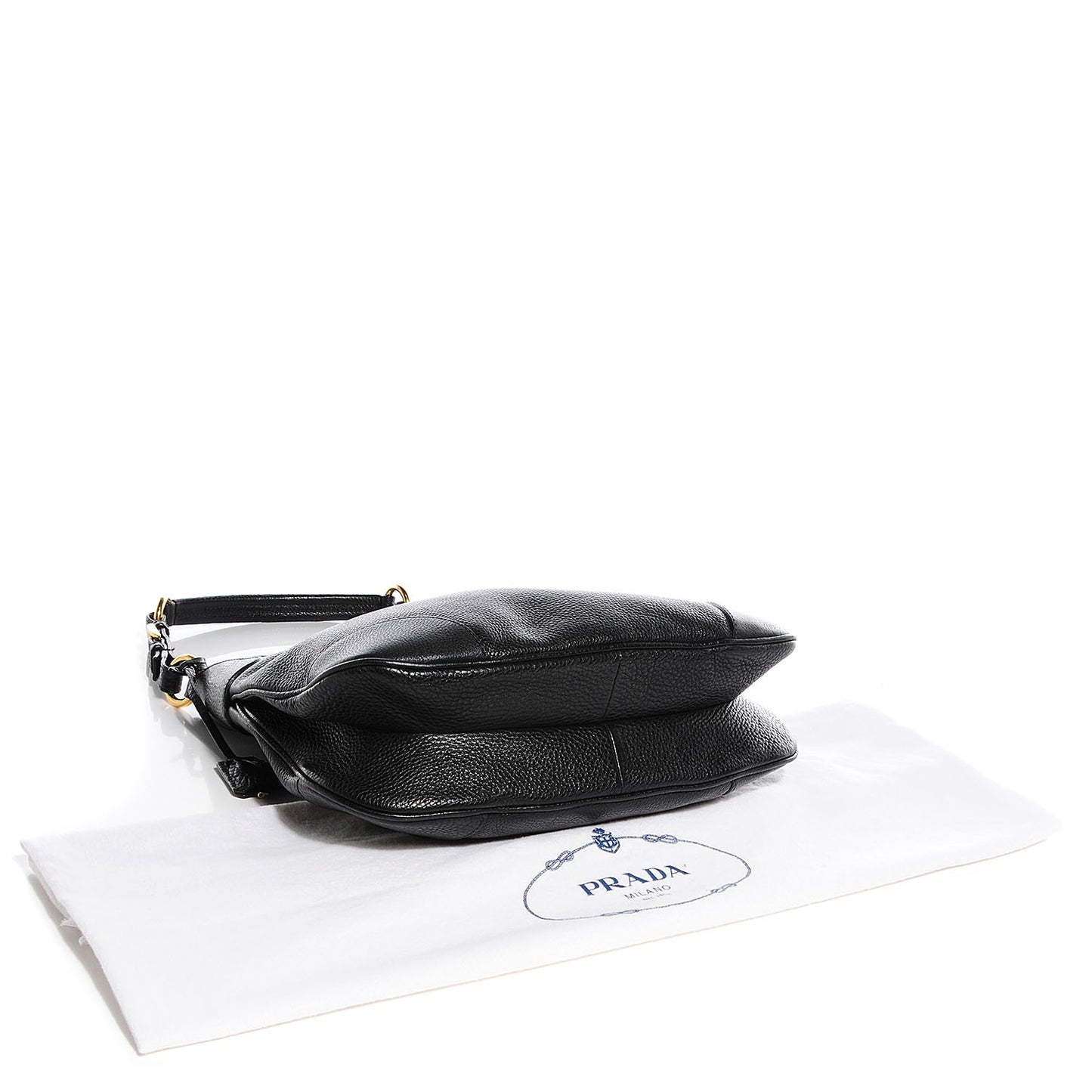 Vitello Daino Pushlock Hobo Black