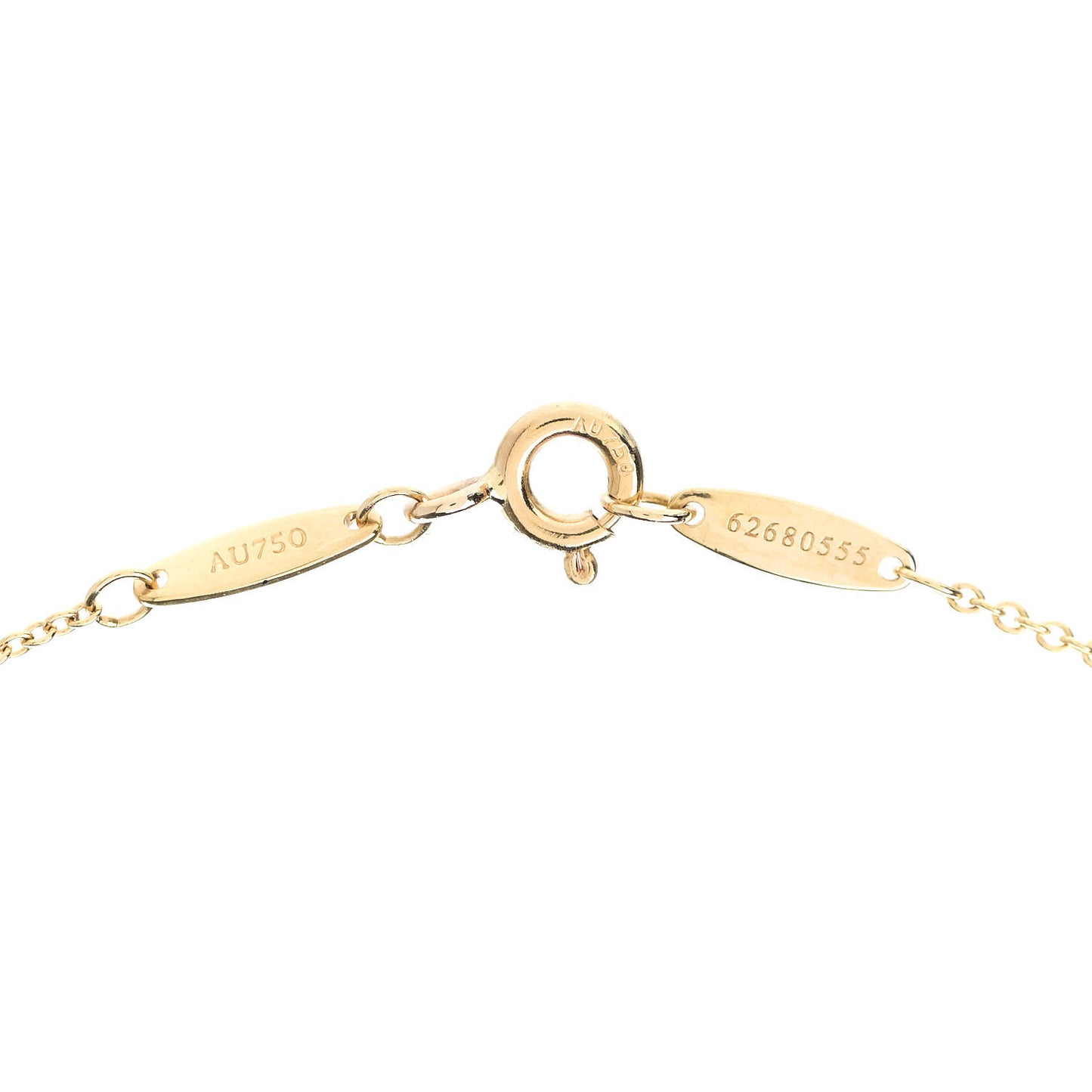 18K Yellow Gold Diamond .29ct Elsa Peretti Diamonds by the Yard Pendant Necklace