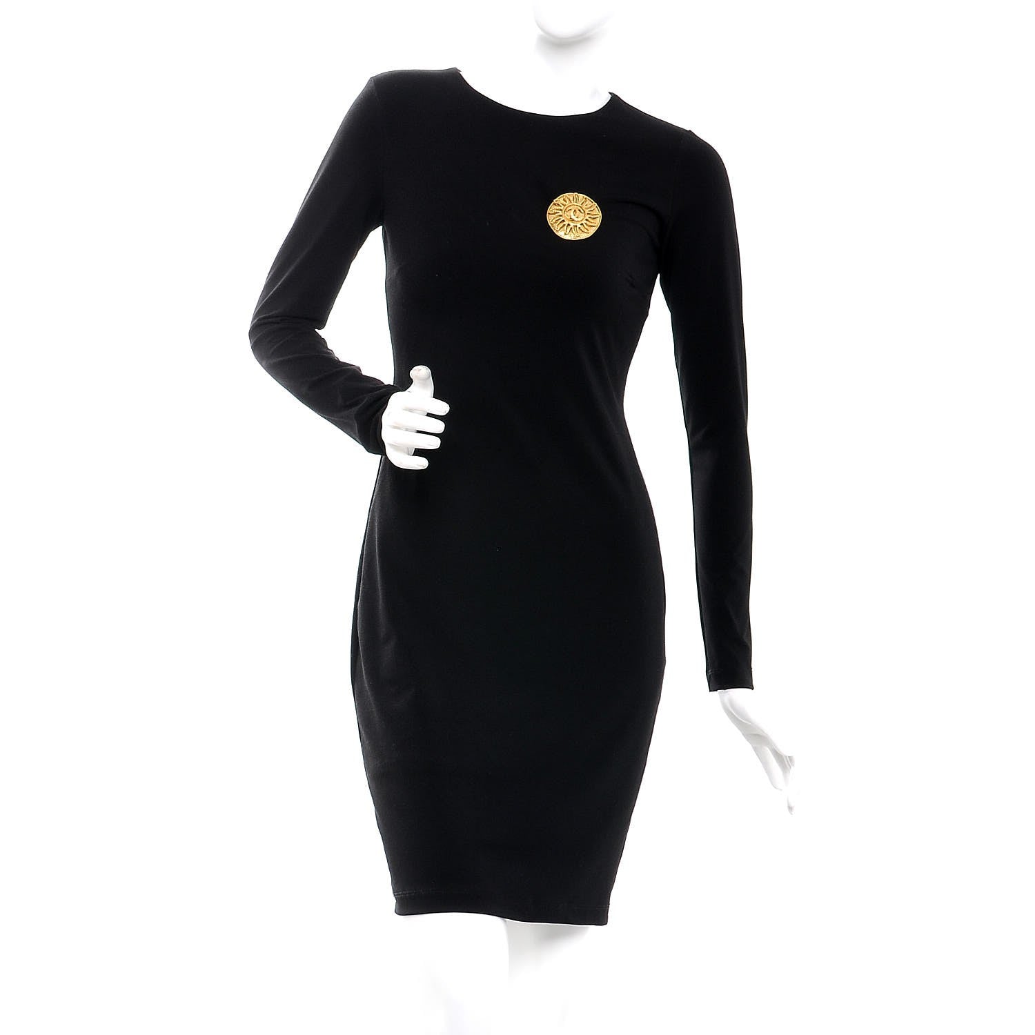 Chanel CC Sun Brooch Gold 2 of 6