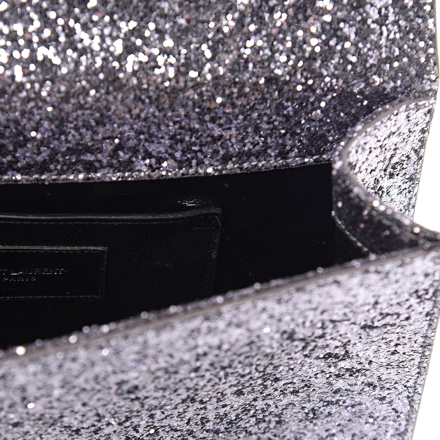 Saint Laurent Glitter Classic Kate Monogram Clutch Sunset Grey 9 of 9
