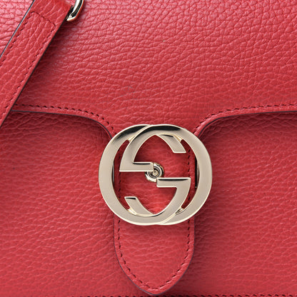 Gucci Dollar Calfskin Small Interlocking G Shoulder Bag Red 10 of 10