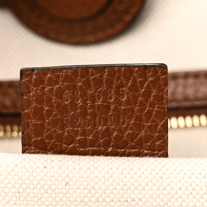 Gucci New Denim GG Monogram Medium Ophidia Shopping Tote Blue Tea Cuir 7 of 10