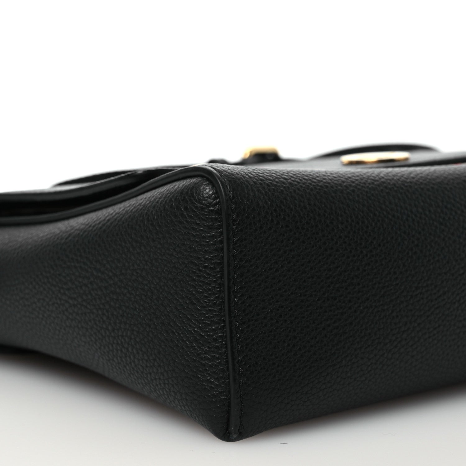 Burberry Grainy Calfskin Vintage Check Note Crossbody Bag Black 9 of 10