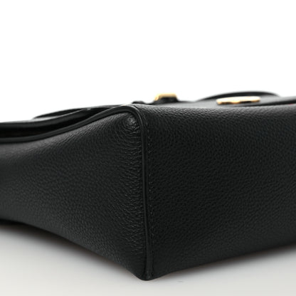 Burberry Grainy Calfskin Vintage Check Note Crossbody Bag Black 9 of 10