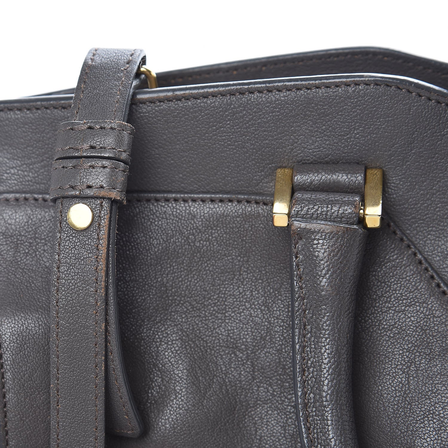 Saint Laurent Sheepskin Small Cabas ChYc Grey 9 of 18