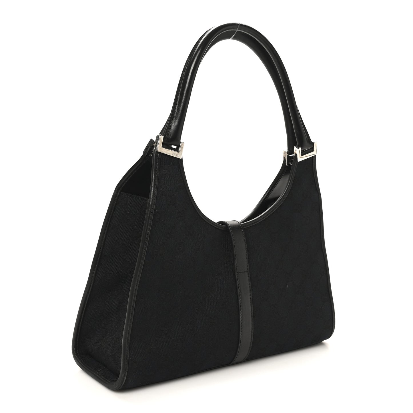Monogram Bardot Shoulder Bag Black