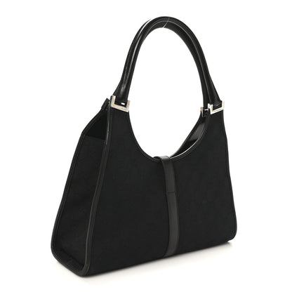 Gucci Monogram Bardot Shoulder Bag Black 3 of 10