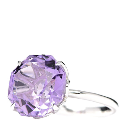 Tiffany Sterling Silver Amethyst Sparklers Octagonal Cocktail Ring 52 6 3 of 5