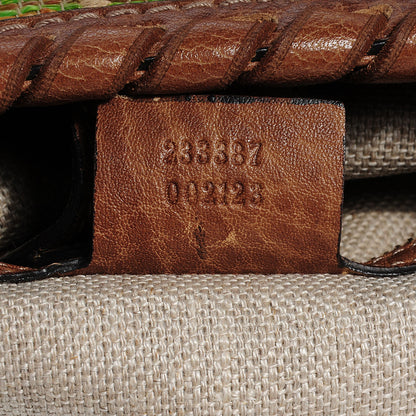 Gucci Straw Libeccio Monogram Medium Sunset Tote Multicolor 6 of 9