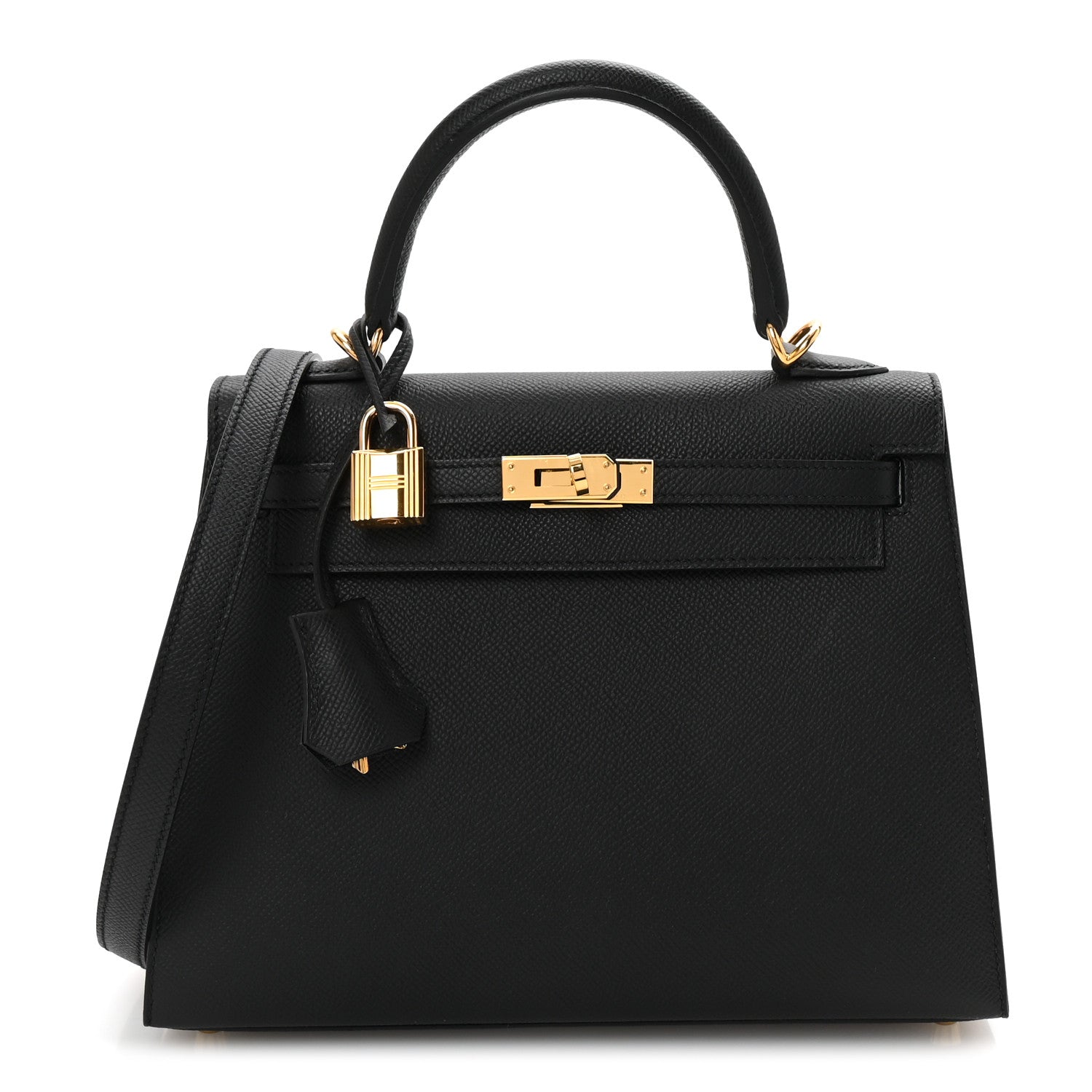 Hermes Epsom Kelly Sellier 25 Black 1 of 10