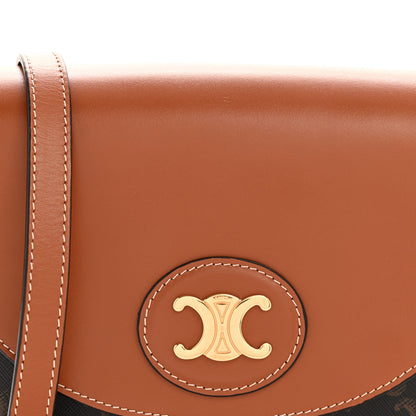 Celine Calfskin Triomphe Besace Tan 9 of 13