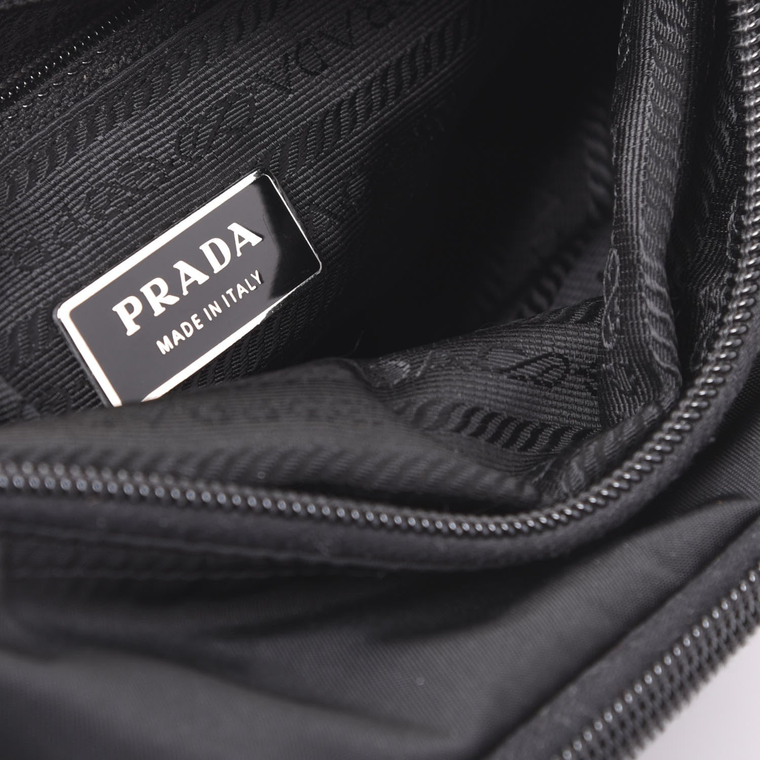 Prada Nylon Vela Messenger Black 7 of 8