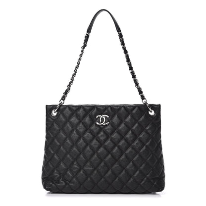 Chanel Caviar Quilted CC Shopping Tote Black 1 of 11