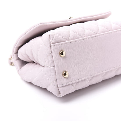 Chanel Caviar Quilted Mini Coco Handle Flap Lilas Lilac 5 of 10