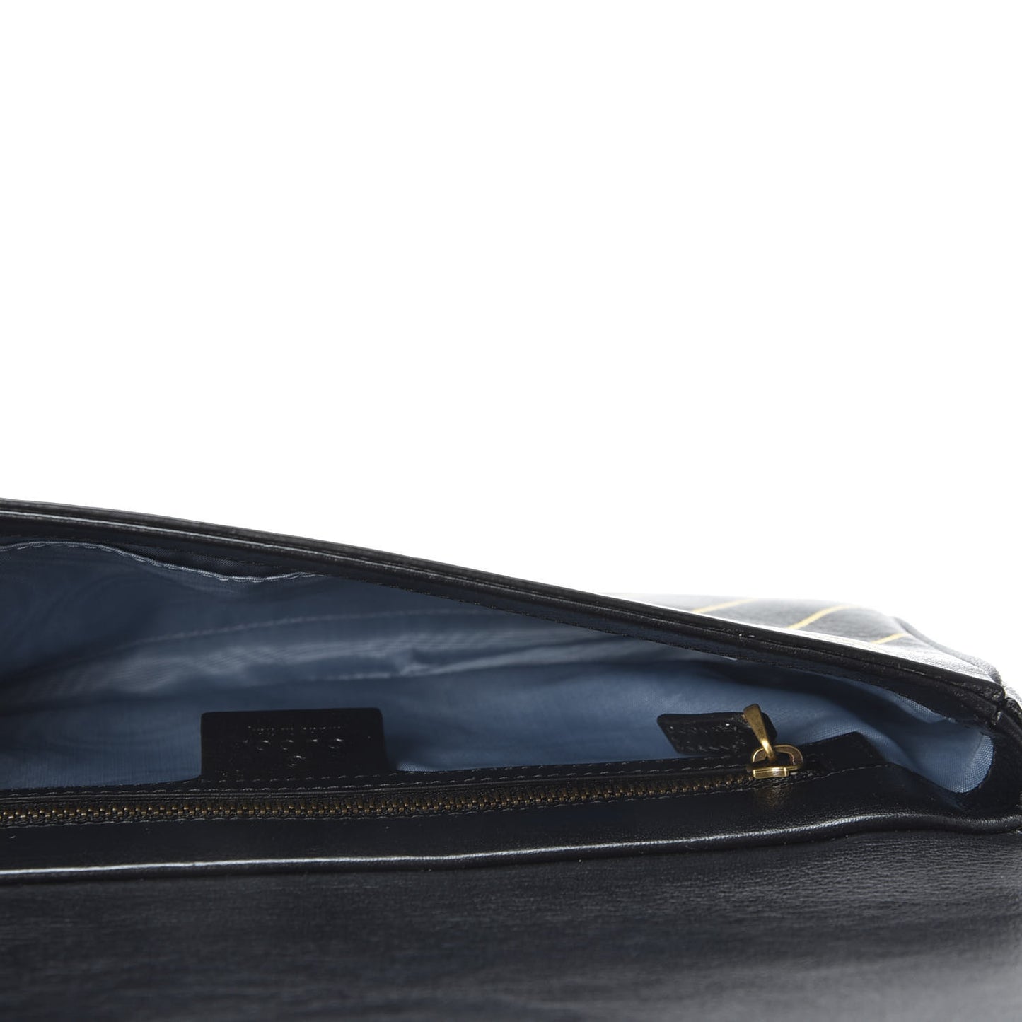 Calfskin Diagonal GG Medium Thiara Double Envelope Shoulder Bag Black White