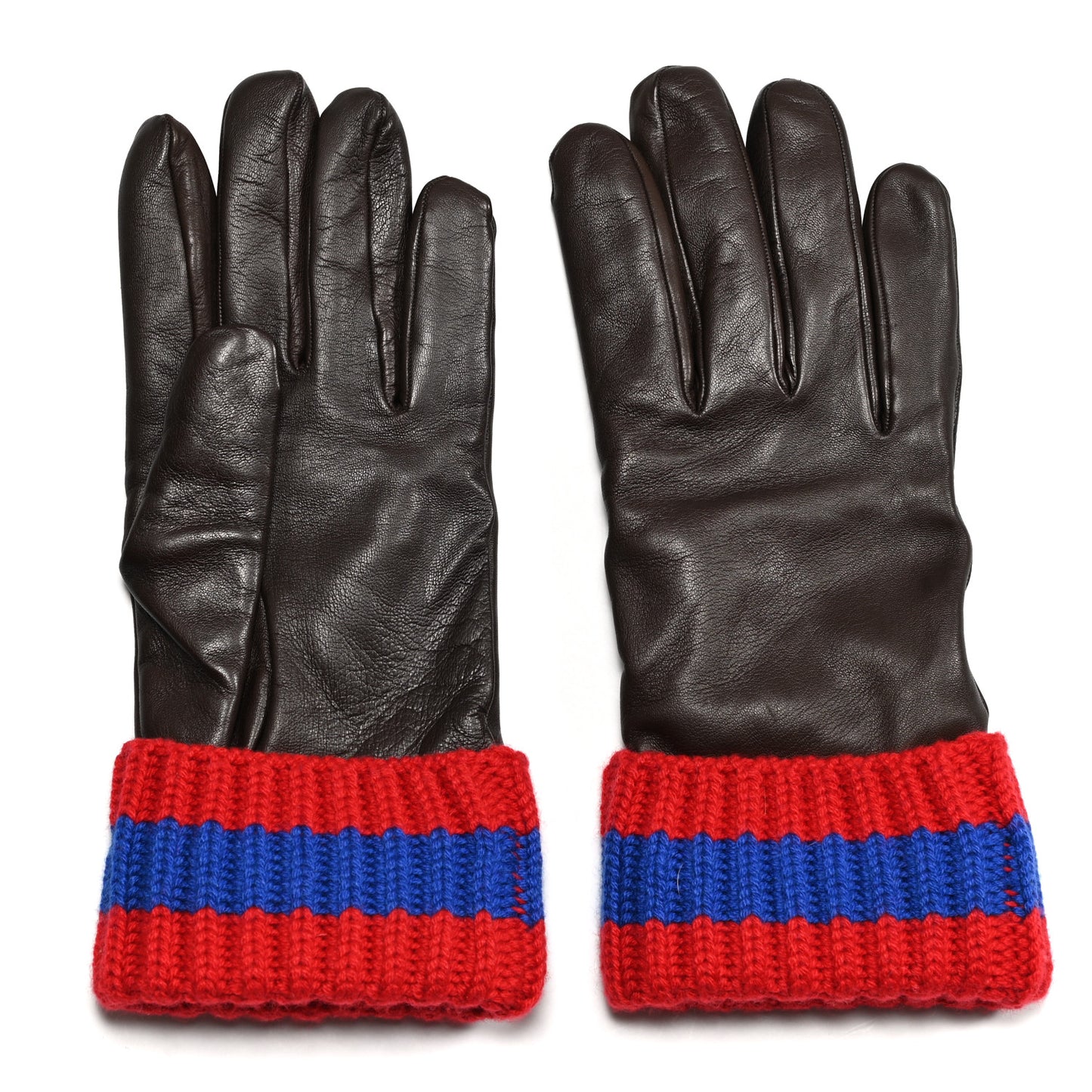Nappa Cashmere Web Gloves S Dark Brown