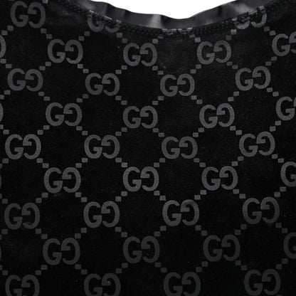 Gucci Suede Monogram Hobo Black 7 of 11