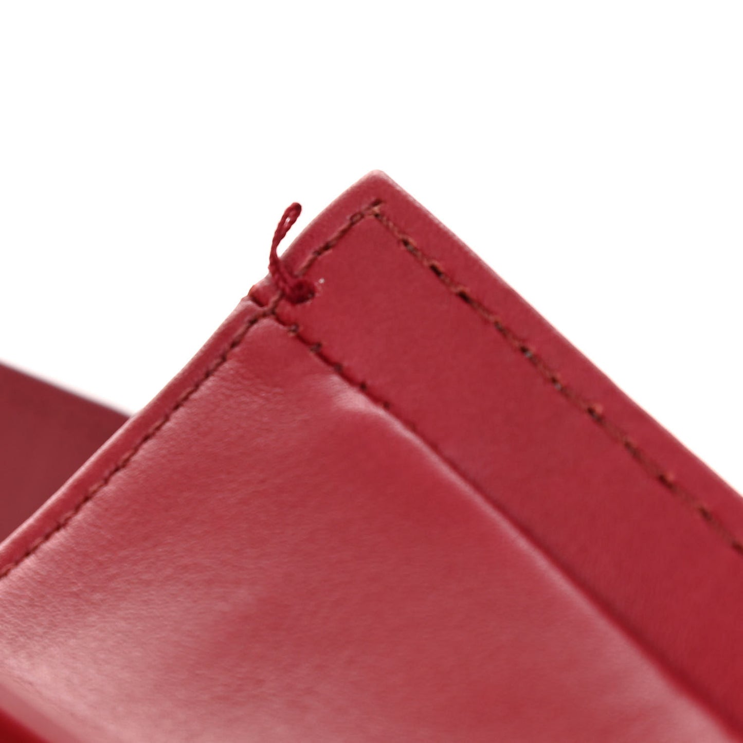 Calfskin Chevron Quilted Medium Boy Flap Dark Red
