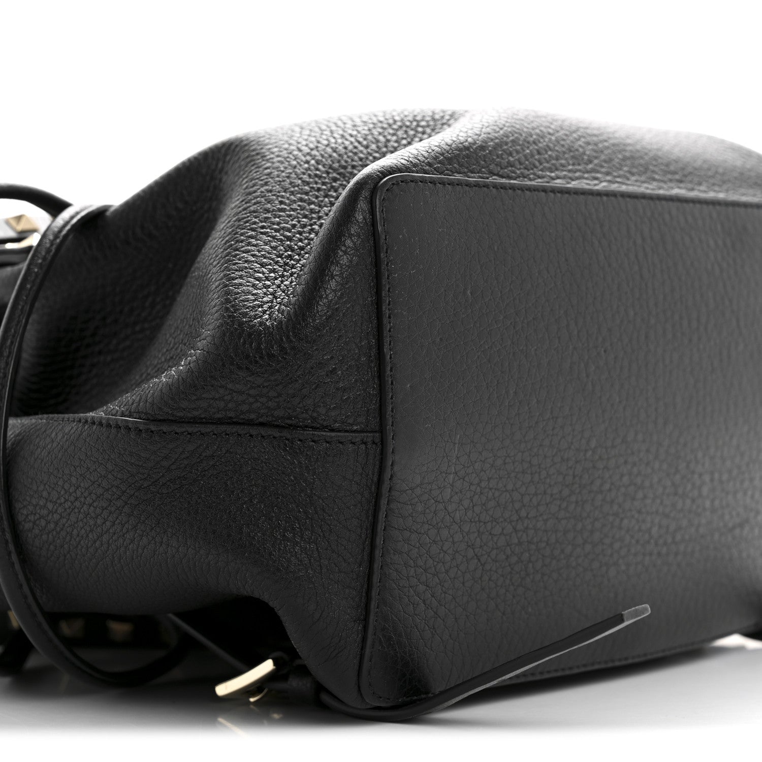 Valentino Garavani Grained Calfskin Rockstud Backpack Black 8 of 9