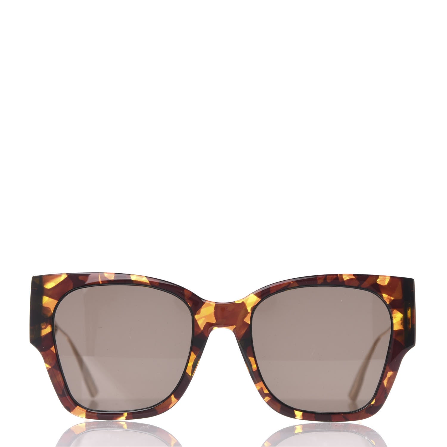 Christian Dior Rectangular 30 Montaigne 1 Sunglasses Tortoise 2 of 10