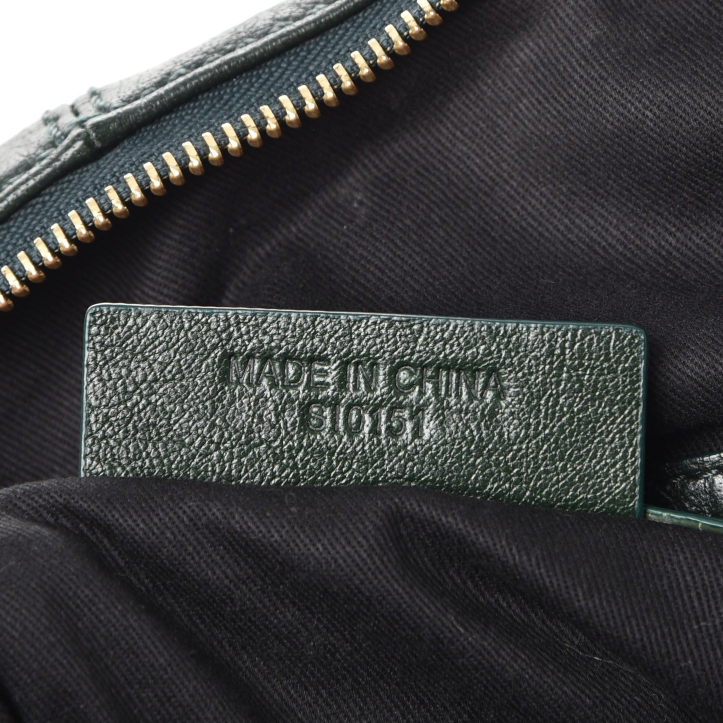 Leather Saffia Bag Green