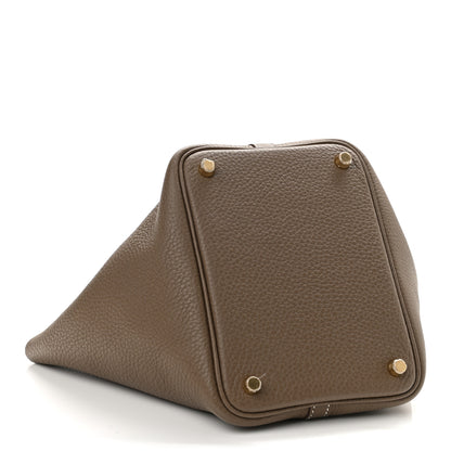 Hermes Taurillon Clemence Picotin Lock 18 PM Etoupe 4 of 10