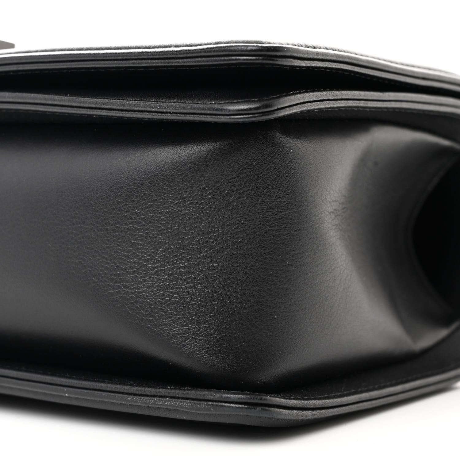 Chanel Calfskin Quilted Medium Boy Flap So Black 9 of 10