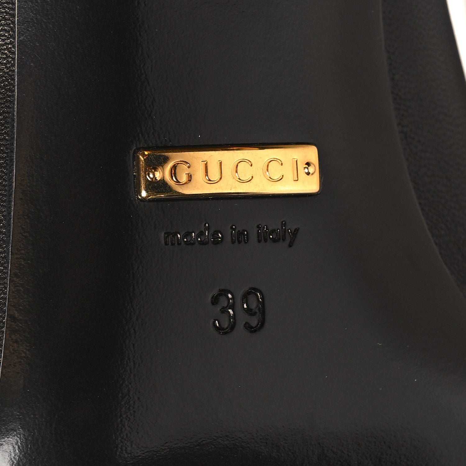 Gucci Malaga Kid Horsebit 75mm Pumps 39 Black 6 of 8