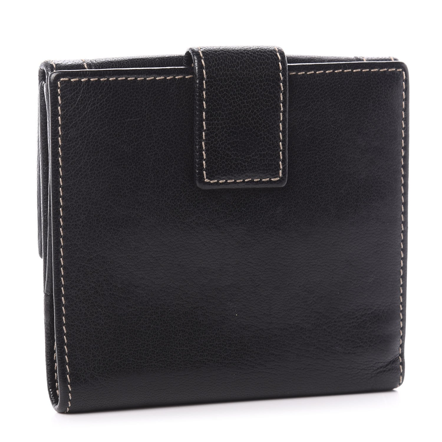 Gucci Calfskin Web Chain Compact Wallet Black 3 of 7