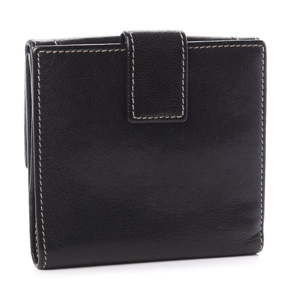 Gucci Calfskin Web Chain Compact Wallet Black 3 of 7